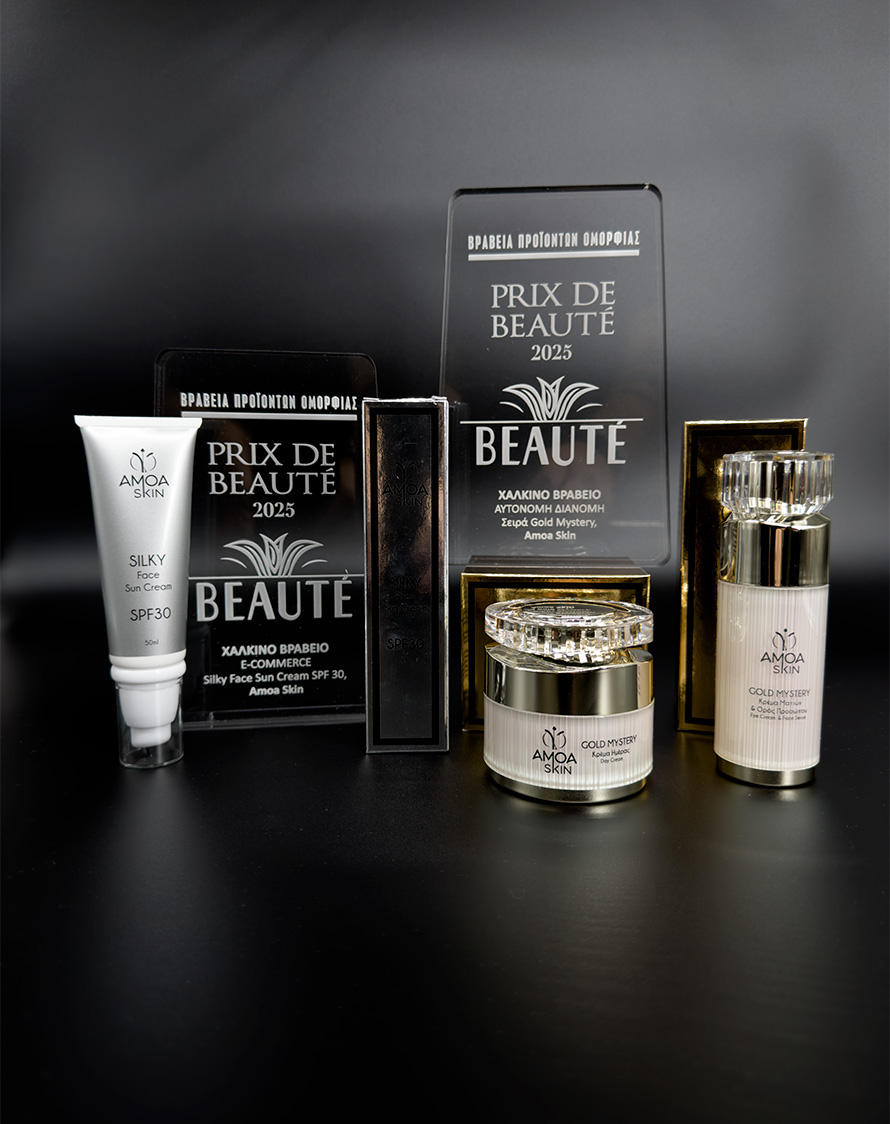 Amoa Skin: Δύο Νίκες στα Prix de Beauté – Μια Μεγάλη Στιγμή για την Ελληνική Επιστημονική Κοσμητολογία